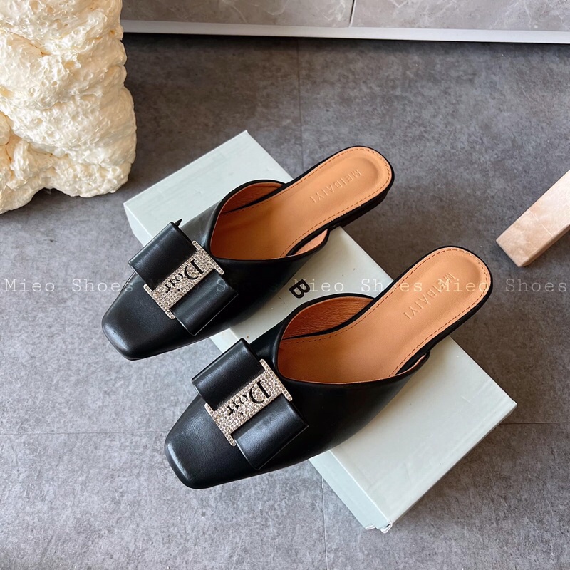 GIÀY SỤC NƠ XẾP DA MỀM CỰC XỊN ( D1264 D1265 D1266 )