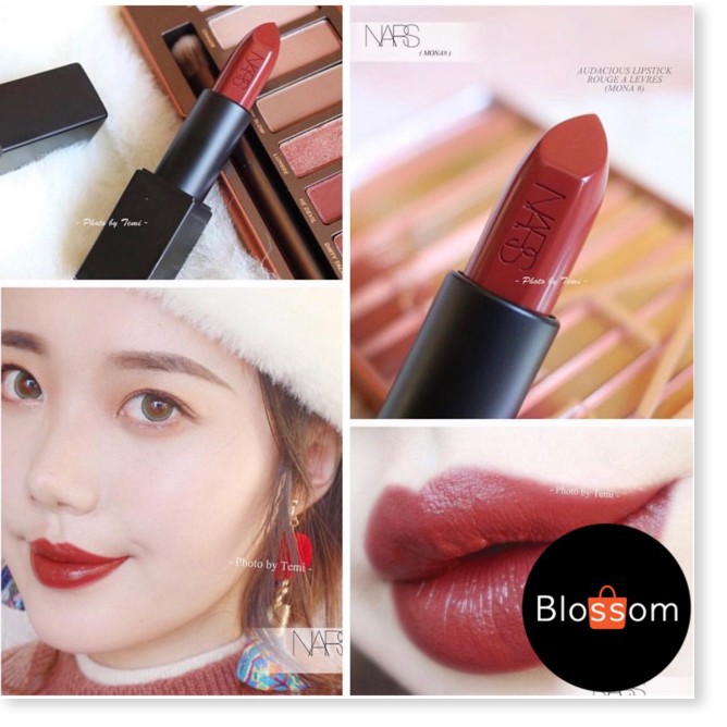 [Mã giảm giá mỹ phẩm chính hãng] Son Nars Audacious lipstick màu Mona, Jane, Lana,