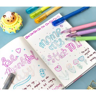 Bút dạ 2 màu độc đáo - đánh dấu - bullet journal trang trí sổ