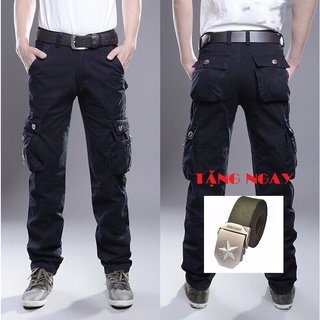 Quần kaki túi hộp phong cách lính mạnh mẽ - Quần túi hộp Nam