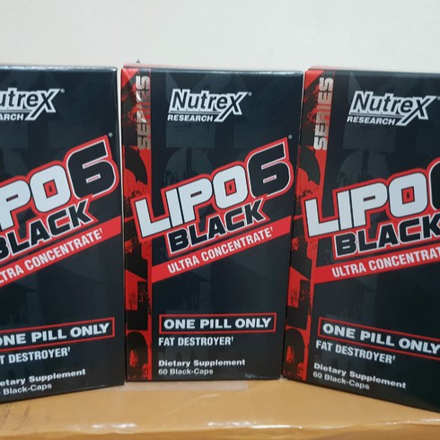 Nutrex Lipo 6 Black  - Viên giảm mỡ cấp tốc , giảm cân mạnh mẽ