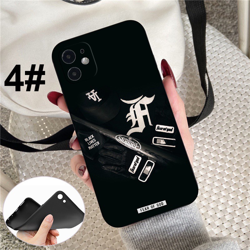 iPhone XR X Xs Max 7 8 6s 6 Plus 7+ 8+ 5 5s SE 2020 Soft Silicone Cover Phone Case Casing 53LQ FEAR OF GOD cool