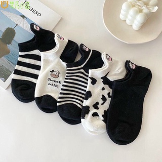 😍FREESHIP😍Sét 10 đôi tất cổ thấp hình bò sữa