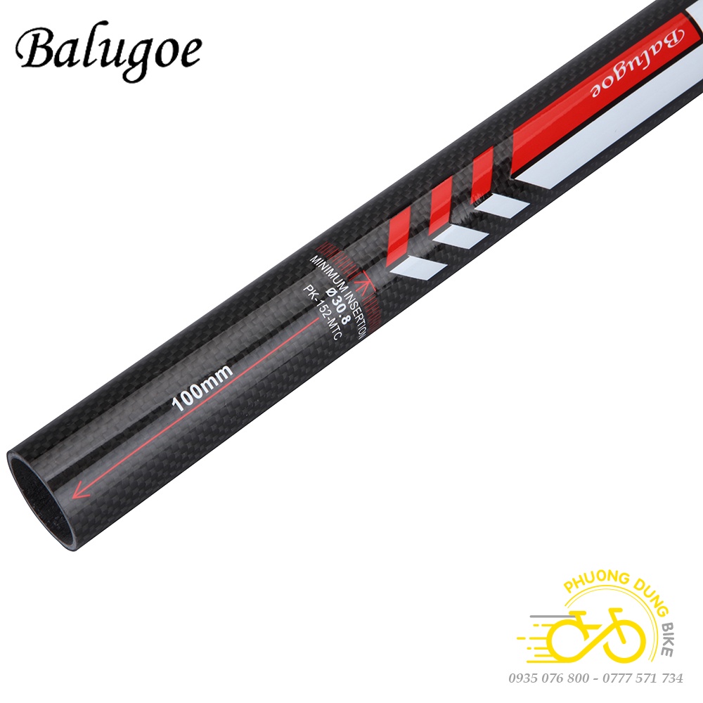 Cọc yên xe đạp Carbon BALUGOE 27.2 / 30.8 / 31.6mm