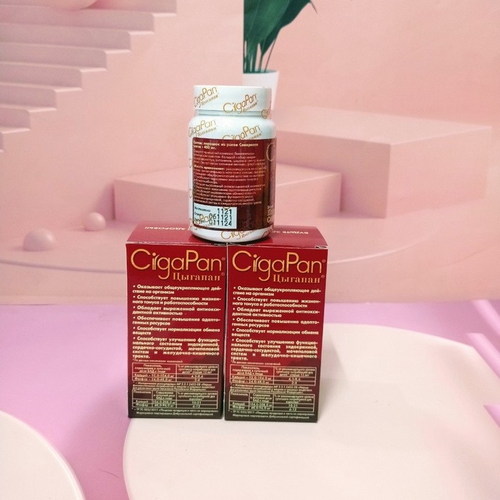 Nhung hươu ngừa lão hoá, chống loãng xương dành cho người lớn Cigapan Nga 60v