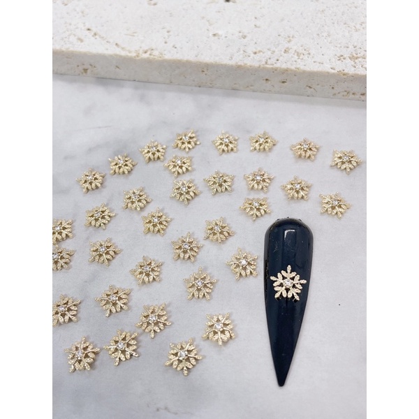 phụ kiện chảm noel đá cao cấp siêu đẹp gắn móng tay nail