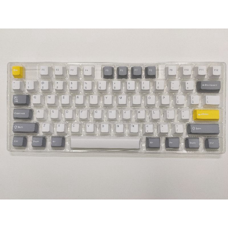 Bộ nút Keycap FL GP87 Silent Gray PBT double shot Cherry Profile cho bàn phím cơ