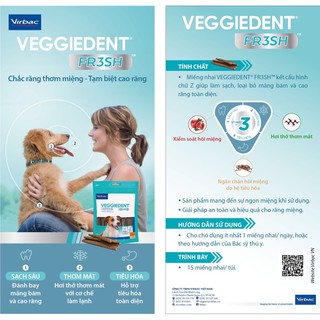 Veggiedent Fr3sh- Thanh nhai sạch răng thơm miệng cho bé cưng