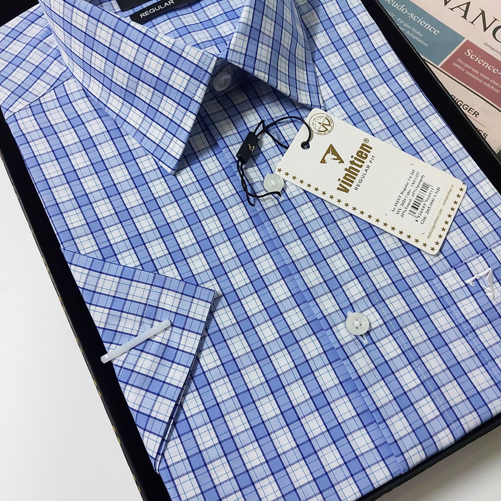 Áo sơ mi ngắn tay dáng suông Vĩnh Tiến 295 - G157 | BigBuy360 - bigbuy360.vn