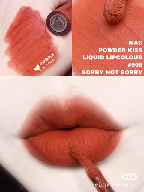Son kem MAC Powder Kiss nhiều màu