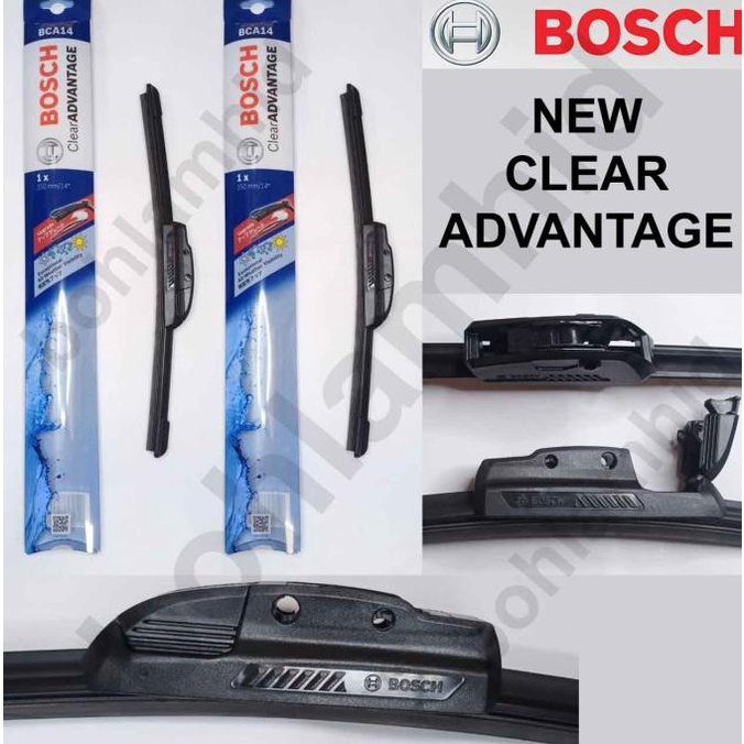 Set 2 vòi xịt nước rửa xe hơi PAJERO SPORT OLD BOSCH CLEAR ADVANTAGE FRAMELES