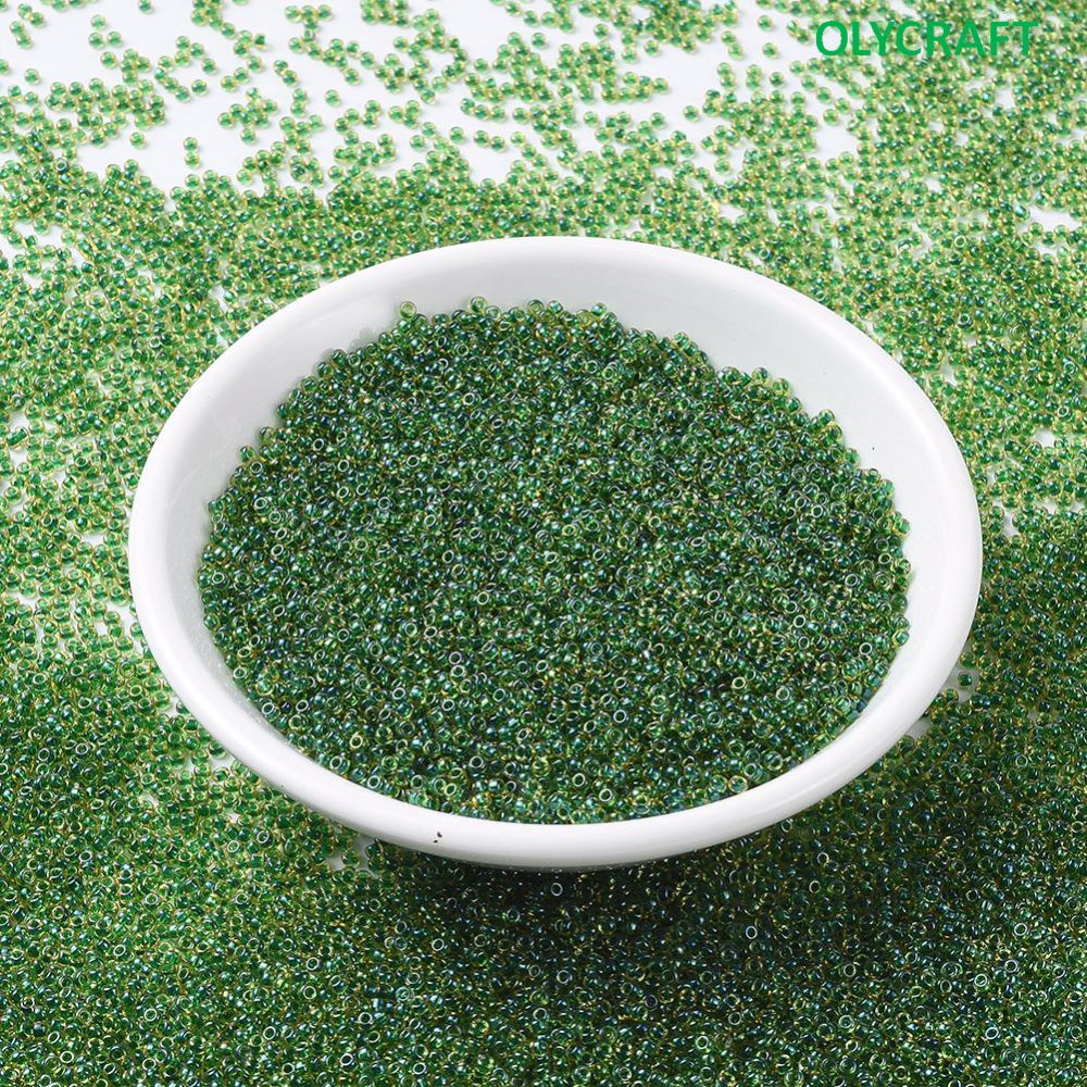 Set 11000 hạt xâu chuỗi Olycraft 10g 2x1.3mm 11/0 lỗ 0.8mm dùng làm trang sức