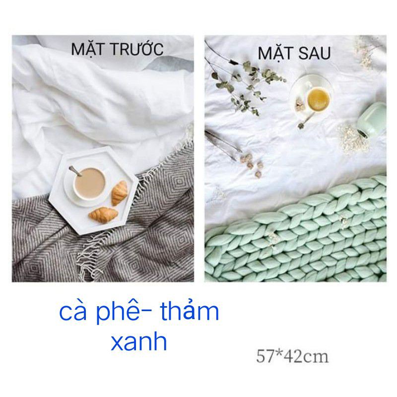 (Nhiều kích cỡ) Phông nền 3d 2 mặt chụp ảnh sản phẩm,mỹ phẩm,đồ ăn,phụ kiện,trang sức siêu đẹp