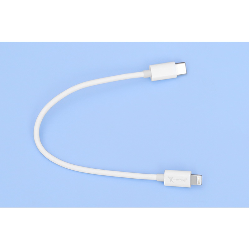 Cáp Type C - Lightning 20cm Xmobile L10 Trắng