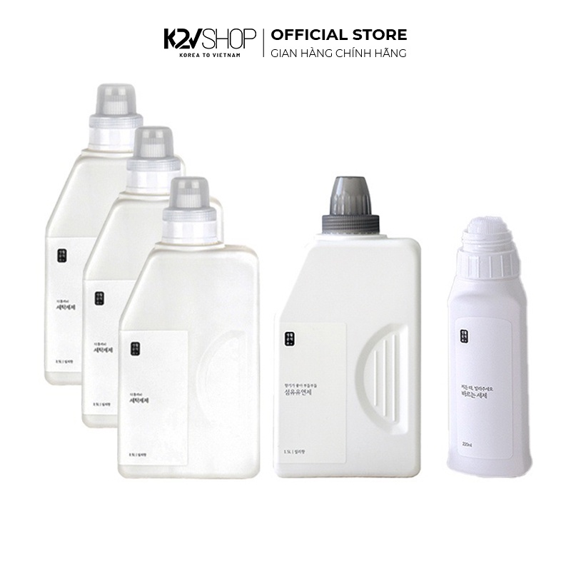 Combo Đặc Biệt Gồm 3 Chai Nước Giặt + 1 Nước Xả+ 1 Chai Tẩy Saengong Hàn Quốc
