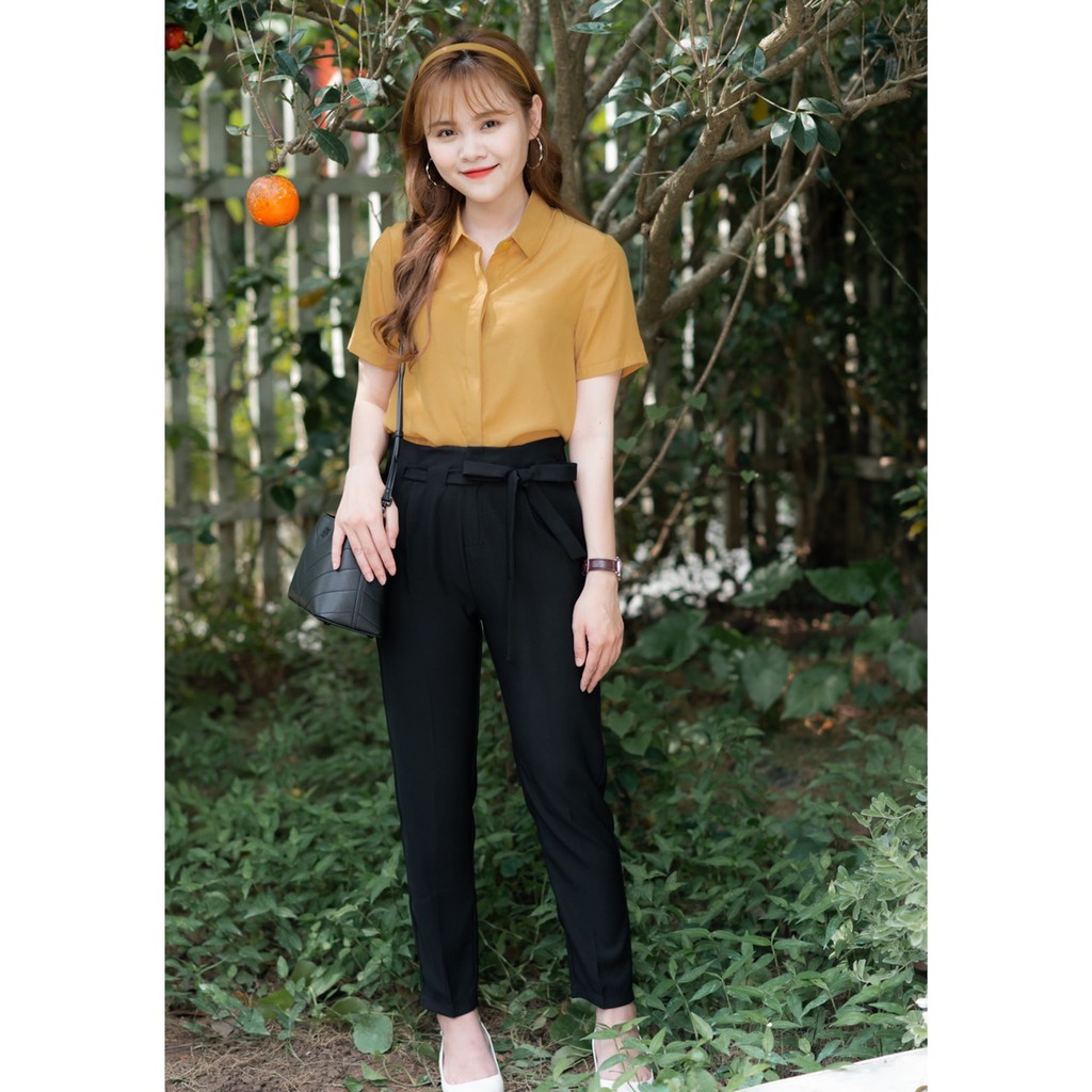 Quần âu nữ, quần baggy nữ màu xanh Bazzi cao cấp đứng form chống nhăn không bai xù - ẢNH THẬT
