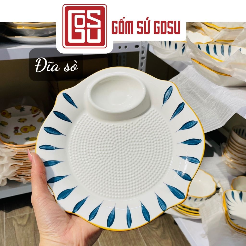 Bán lẻ Bộ bát đĩa đẹp,rẻ decor bàn ăn hiện đại sang trọng PDS010, chén đĩa đa dạng mẫu mã