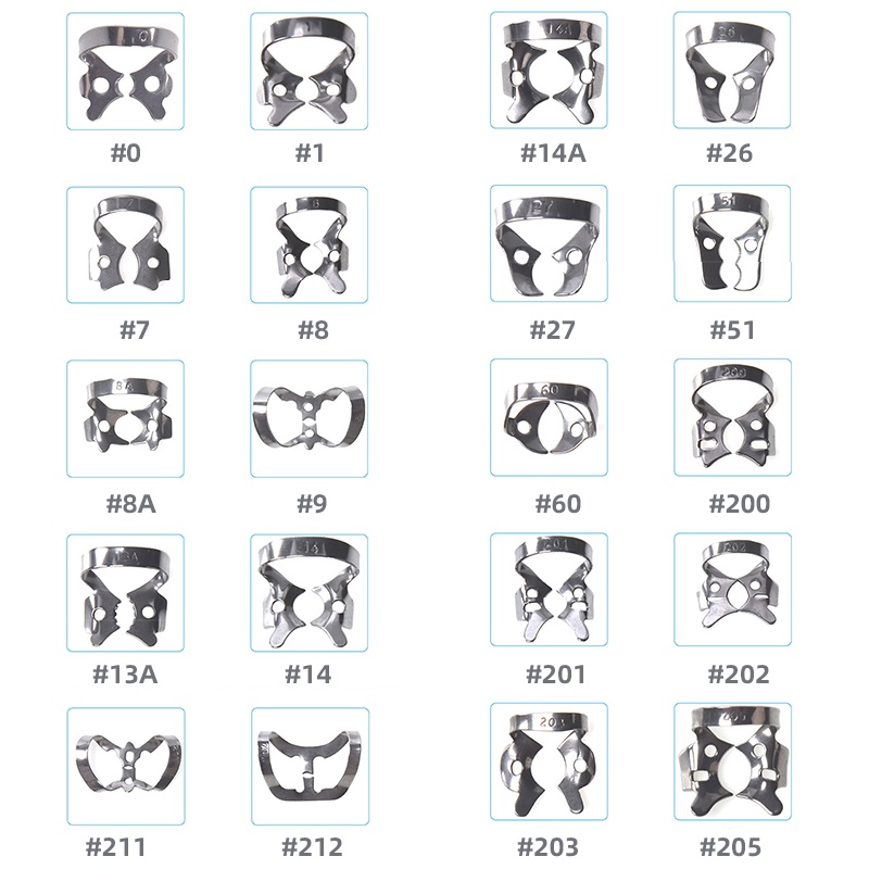 1 kẹp cao su nha khoa bằng thép không gỉ