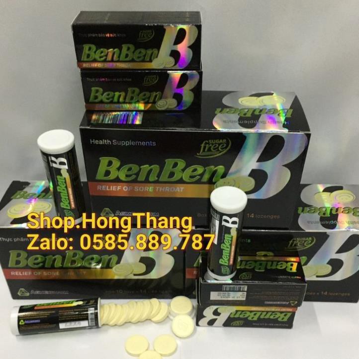 Painpaine Benben Viên ngậm giai pháp cho viêm họng hạt, ngứa họng, ho rát họng kv tại họng diệt vi khuẩn