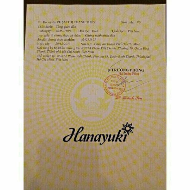 Sữa rửa mặt hanayuki DATE 2024