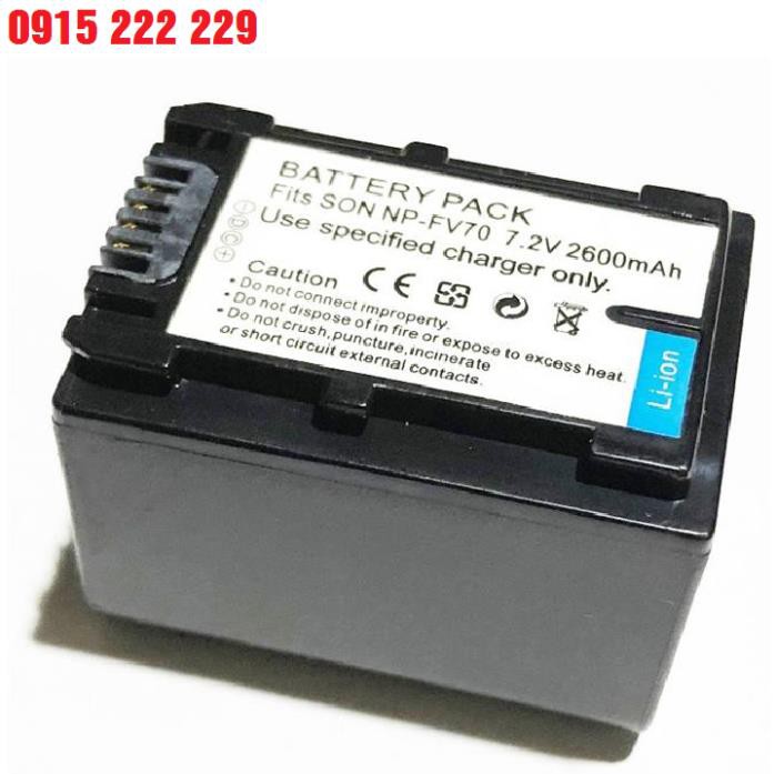 Mua ngay Pin Máy Ảnh, Máy Quay Phim Sony Dung Lượng Cao NP-FV70 7.2V 2600mAh Cao Cấp [Giảm giá 5%]