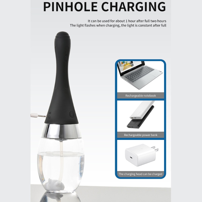 Bóng Đèn Enema Tự Động 3 Tốc Độ Kèm Sạc Chống Lưng Tiện Dụng Cho Nam Và Nữ