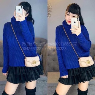 Áo len cổ cao loại dày cho nữ/ áo len cổ lọ loại dày phong cách hàn xẻng đẹp chất