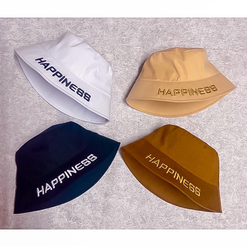 [Mã FAMARAL1 giảm 10K đơn 50K]Mũ bucket trơn Nón tai bèo vành cụp Happiness 431 nhiều màu sắc Ulzzang form unisex nam nữ