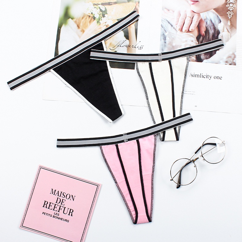 [ CÓ BiGSIZE ] Quần Lót Lọt Khe Cotton Màu Trơn Kiểu Dáng Sexy Gợi Cảm Mặc Cực Thoải Mái Mainia Shop