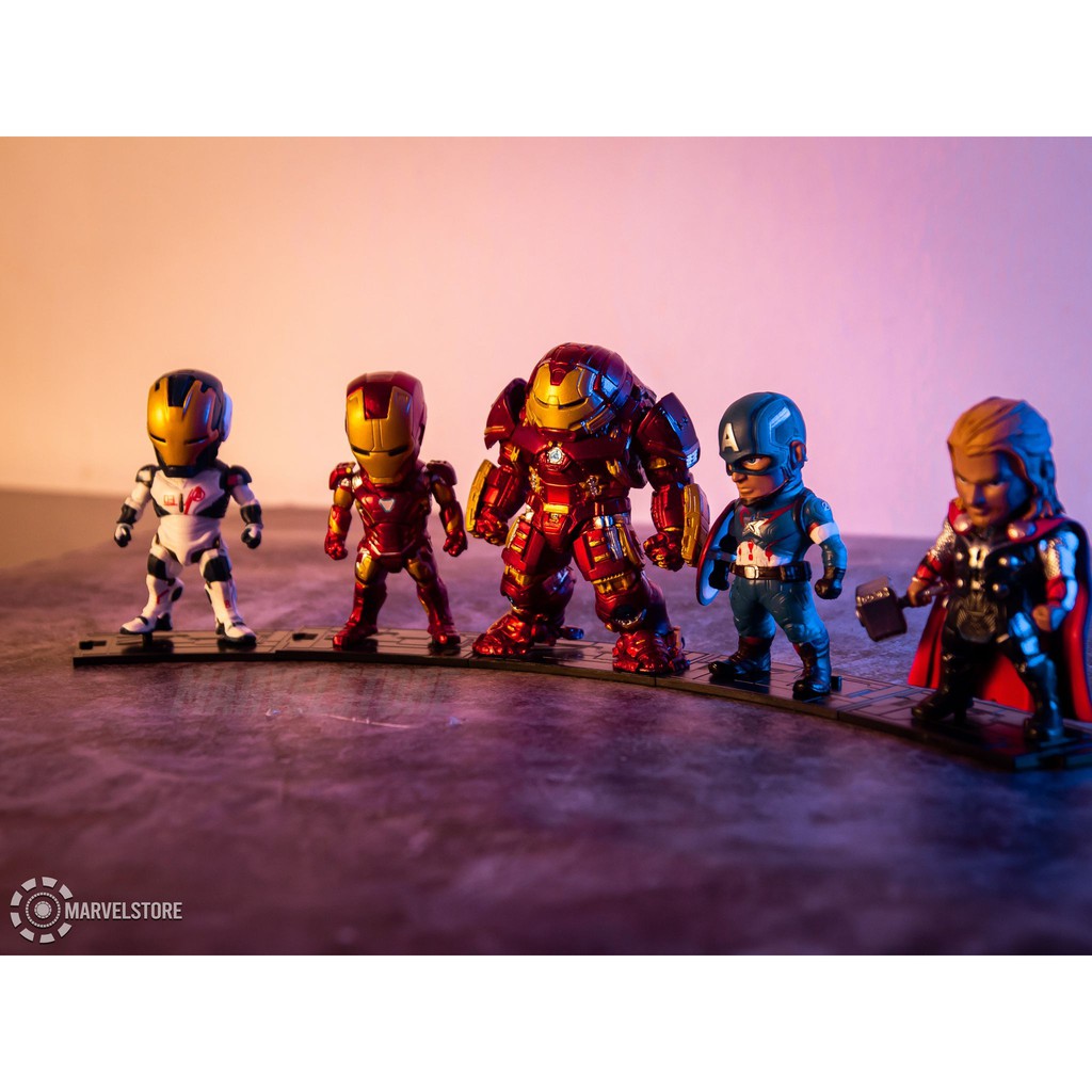 Set chibi Avengers mô hình Marvel gồm Iron man, HUlkbuster, Captain, Thor