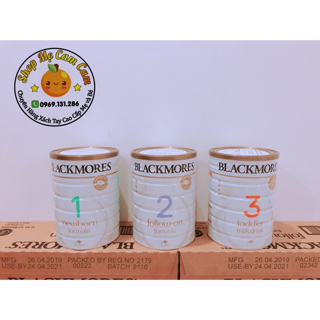 SỮA BLACKMORES ÚC SỐ 1,2,3 LON 900G
