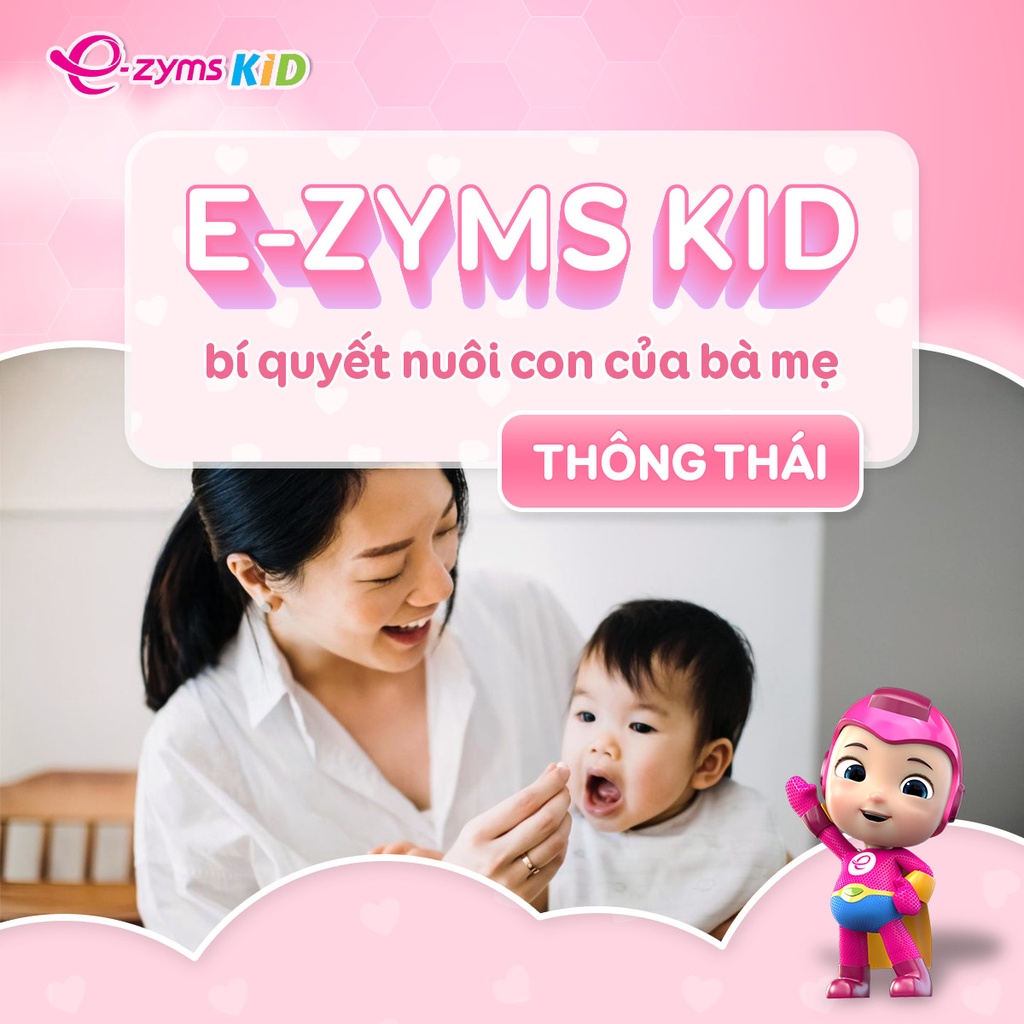 Cốm E-zyms Kid Giúp Bé Ăn Ngon, Tăng Cân, Giảm Táo Bón, Thúc Đẩy Hệ Tiêu Hóa Phát Triển Toàn Diện Hộp 20 Gói TTP030