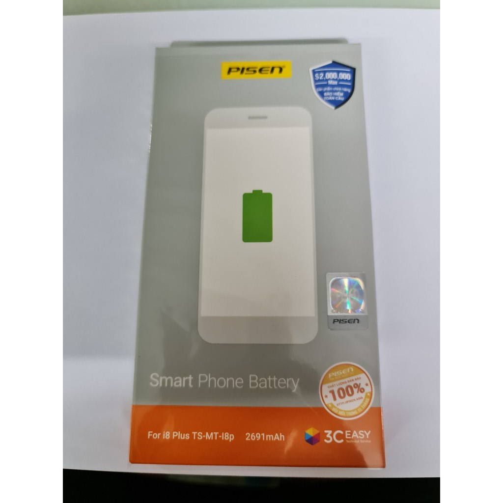 Pin Pisen Iphone 8P - Hàng Chính Hãng