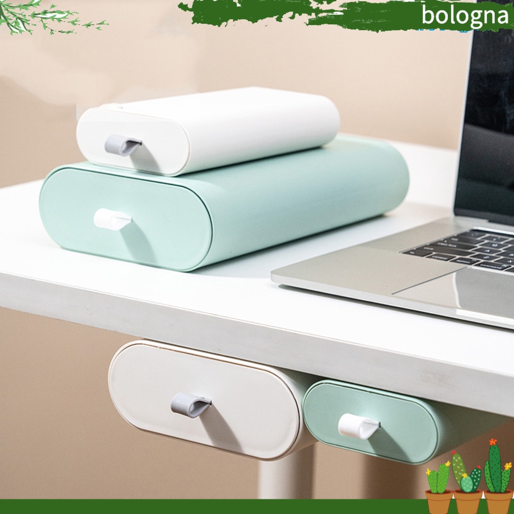 Giá Đỡ Tự Dính Gắn Bàn Làm Việc Bằng Nhựa Tiện Dụng