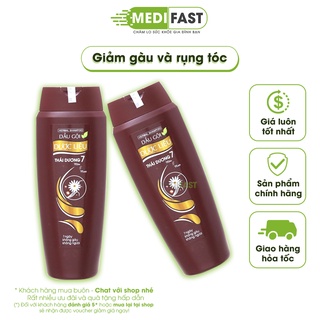 Bộ dầu gội và xả Thái Dương 7 chai 200ml giúp sạch gàu, tóc mềm mượt hết khô xơ chẻ ngọn thành phần từ bồ kết
