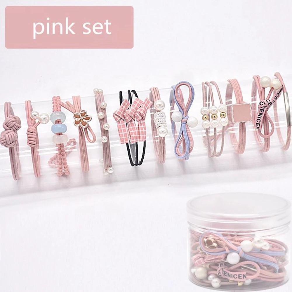 Set 12 Dây buộc tóc xinh xắn cho nữ