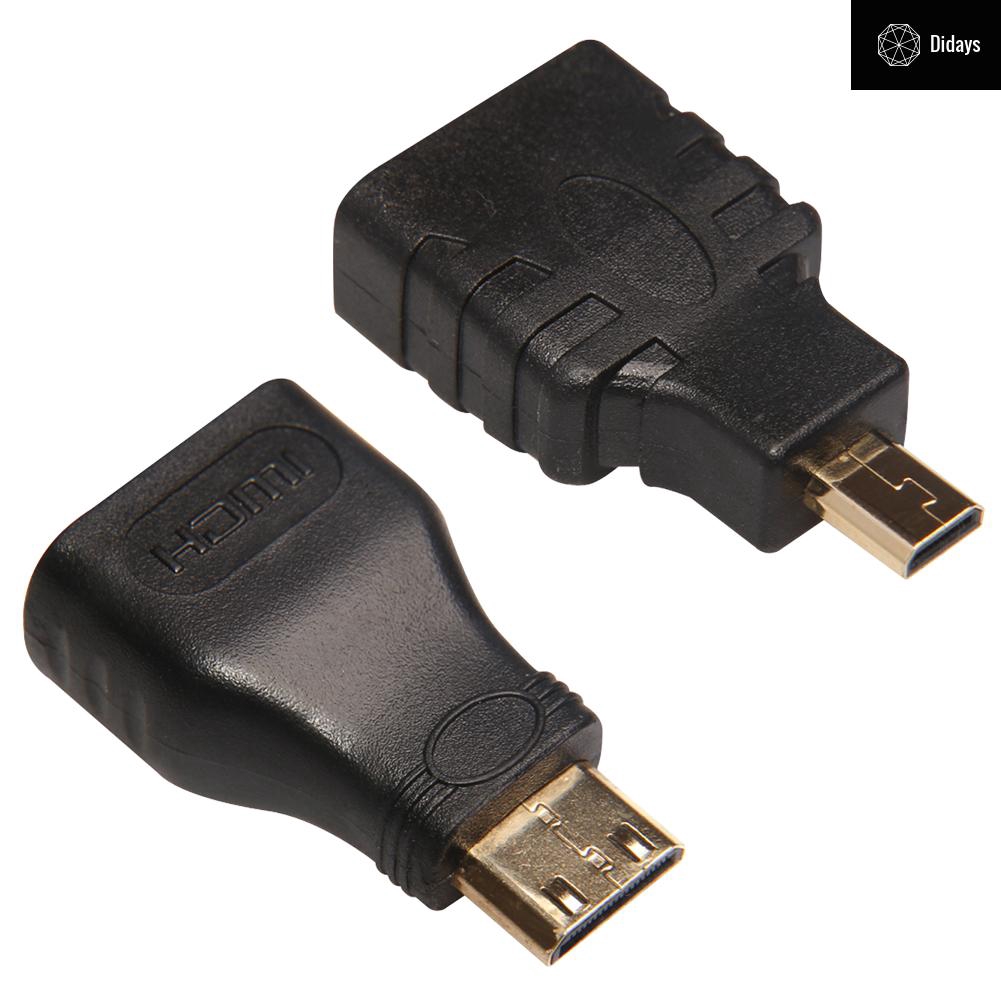 Dây Cáp Hdmi Tốc Độ Cao 0.5m / 1.5m + Đầu Chuyển Đổi Hdmi + Đầu Chuyển Đổi Mini Hdmi