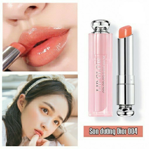 Son Dưỡng Dior 004 Coral [Lỗi Nhẹ],Chạm Đầu Hoặc Loang Màu,Màu Cam Trẻ Trung,Tươi Tắn,Tặng Kèm Mặt Nạ Dưỡng Da.