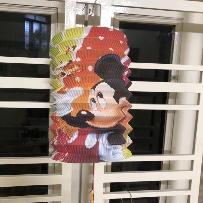 Lồng đèn trung thu hình trụ giấy cho bé, hàng nhập Quảng Châu