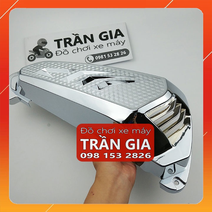 Chụp lọc gió xe sh350i sh350 sh 350i 350 năm 2022 ốp pô e bầu gió - phụ kiện trang trí xi inox cacbon