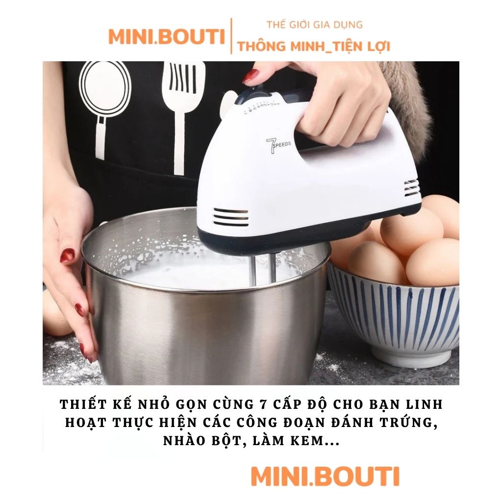 Máy Đánh Trứng MINIBOUTI Máy Đánh Trứng Cầm Tay Máy Đánh Trứng Mini Máy Đánh Kem Cầm Tay Chính Hãng Bảo Hành 12 Tháng