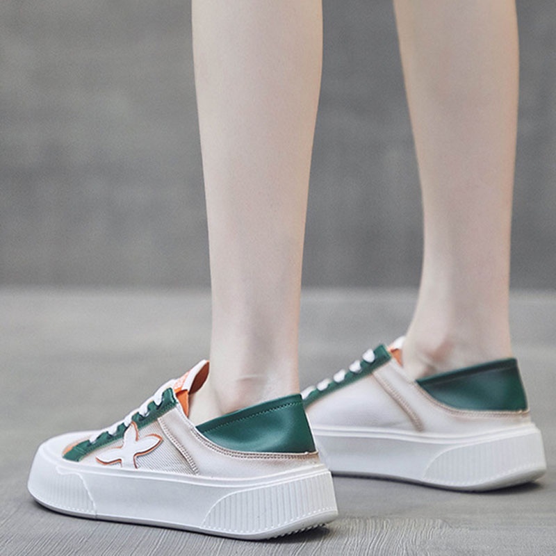 Giày thể thao IELGY phối lưới thoáng khí thời trang cho nữ