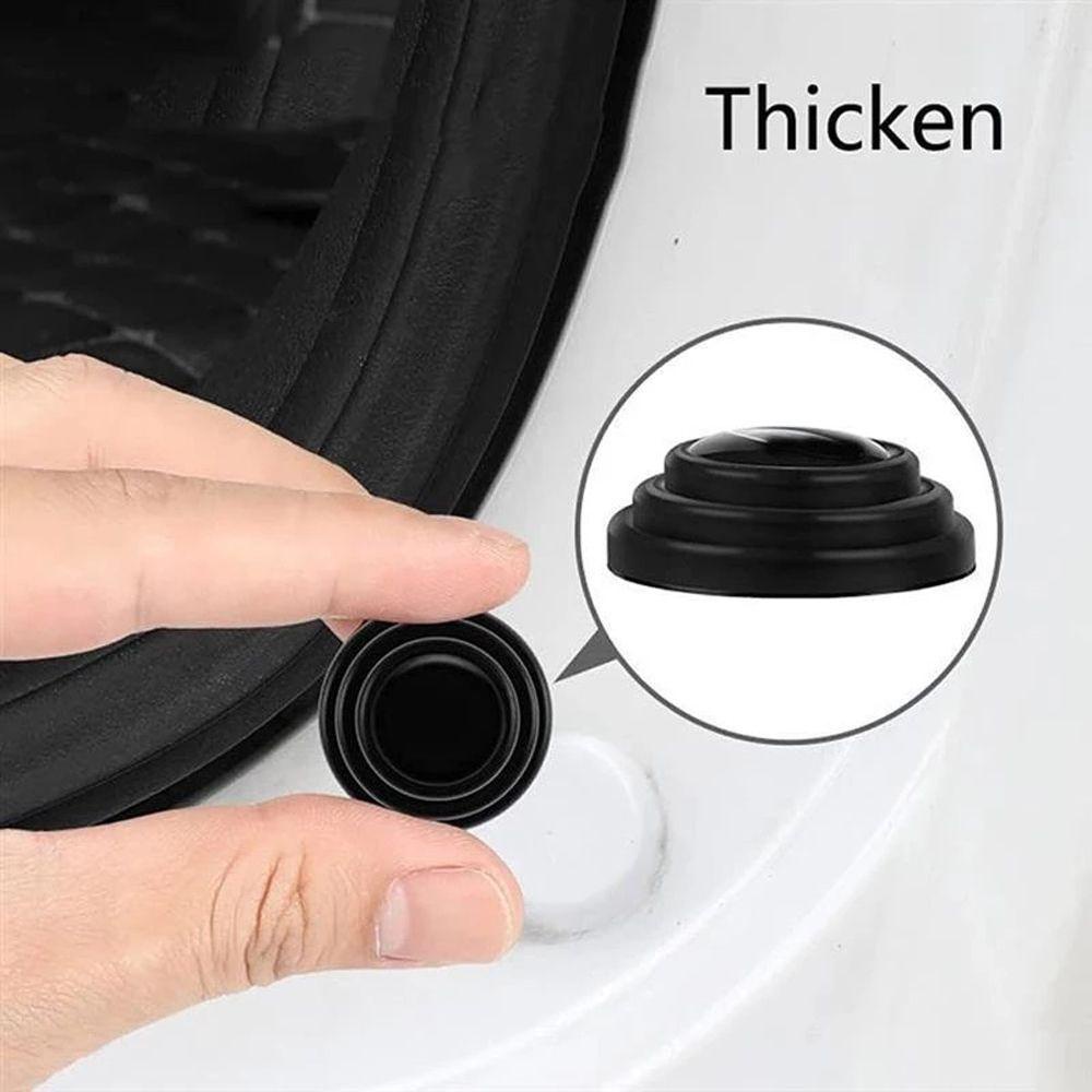 REBUY1 Set 4 Miếng Dán Silicone Cách Âm Chống Sốc Cho Cửa Xe Hơi
