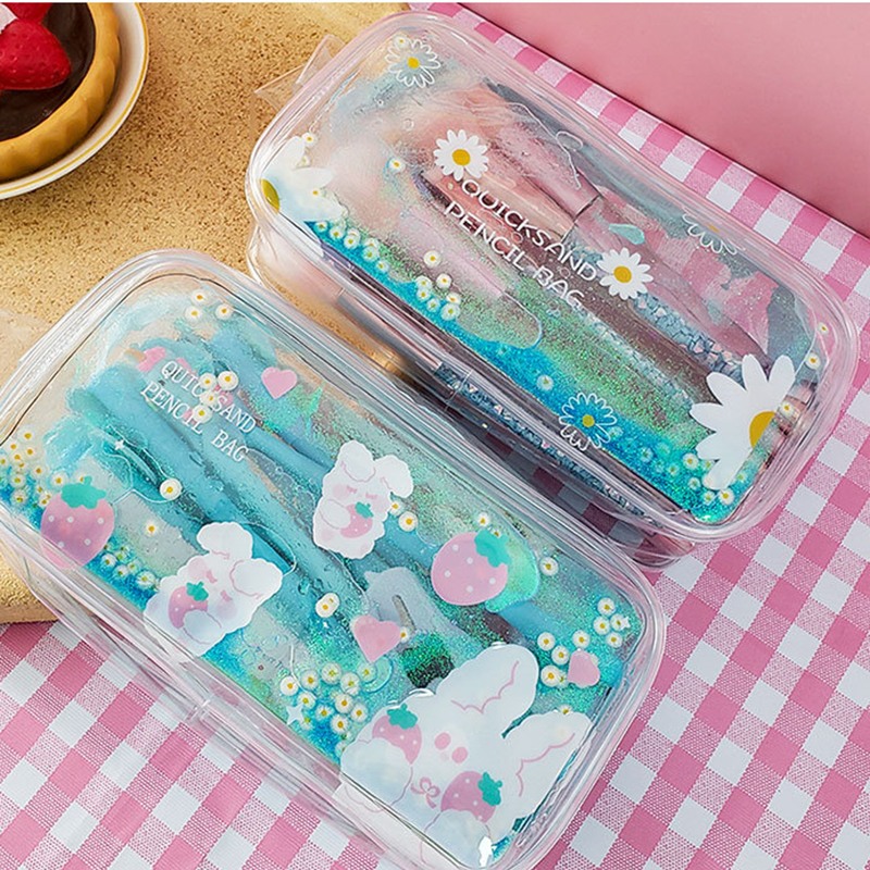 [Hàng mới về] Hộp bút trong suốt sức chứa lớn tiện lợi