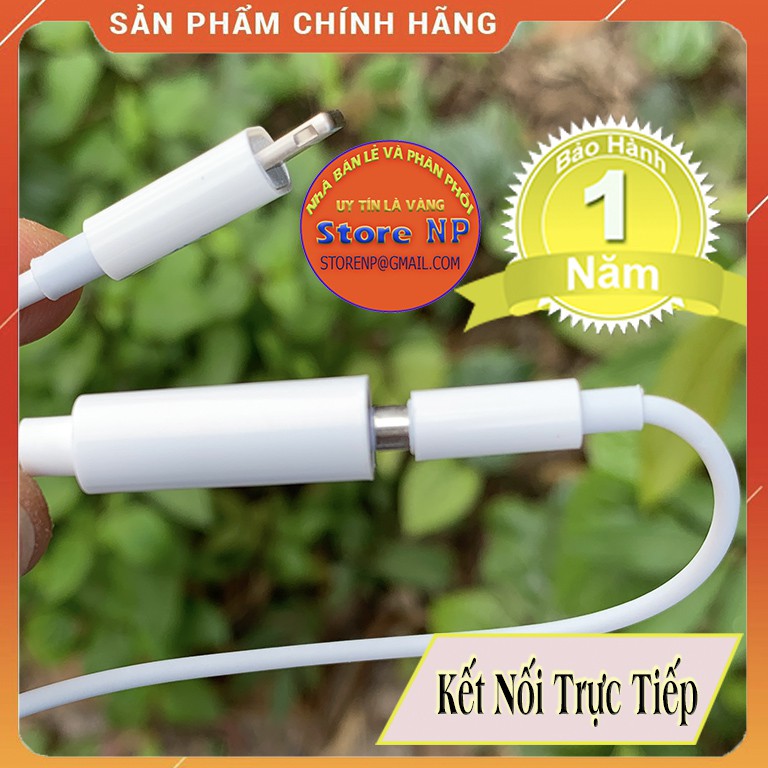 Jack Chuyển Tai Nghe Lightning Sang Jack 3.5 - Chíp Chuẩn - Âm Ra Hay Kết Nối Trực Tiếp