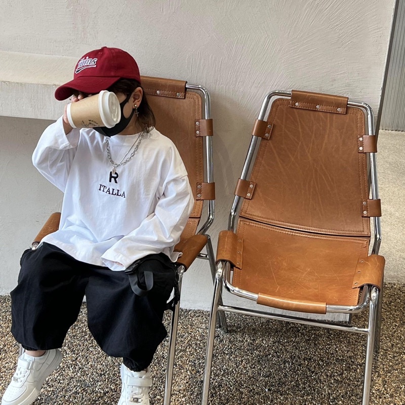 Quần Jogger kaki đai cá tính bé trai