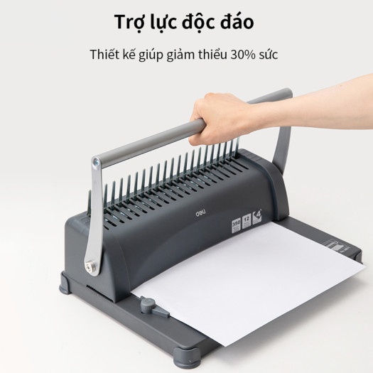 Máy đóng gáy xoắn Deli 3871