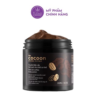 Tẩy da chết cocoon cà phê đắk lắk body polish 200ml kbeauty