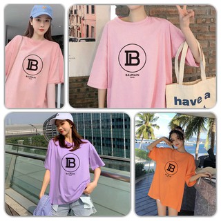 Áo Thun Tay Lỡ In Balmain, Aó Thun Nam Nữ Unisex In Chữ Cá Tính