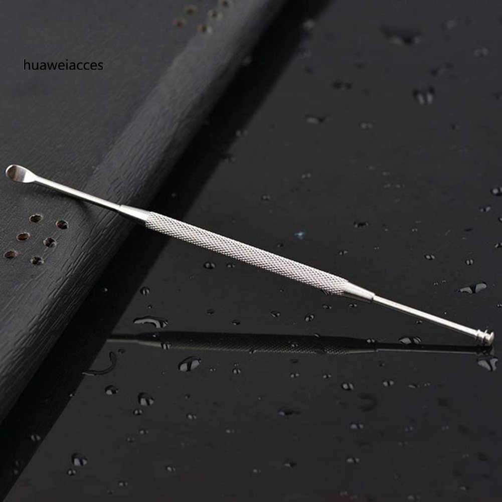 Dụng Cụ Lấy Ráy Tai Hai Đầu Dạng Xoắn Ốc Bằng Thép Không Gỉ HUA